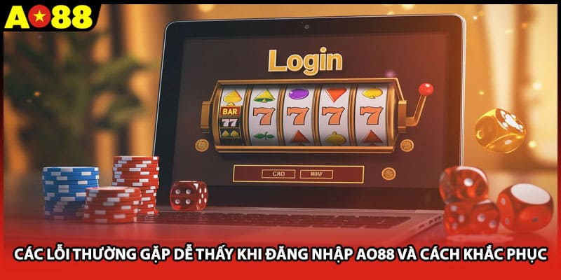 Các lỗi thường gặp dễ thấy khi đăng nhập AO88 và cách khắc phục